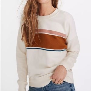 Madewell (Re)sourced Cotton Mainstay Sweatshirt Kimball Stripe.